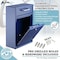 Adiroffice Large Steel Drop Box Wall-Mount Locking Mailbox, Blue ADI631-04-BLU-MK - alternate 6